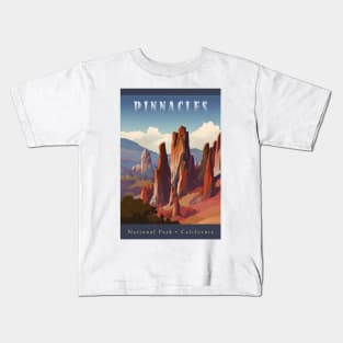 Pinnacles National Park Travel Poster Kids T-Shirt